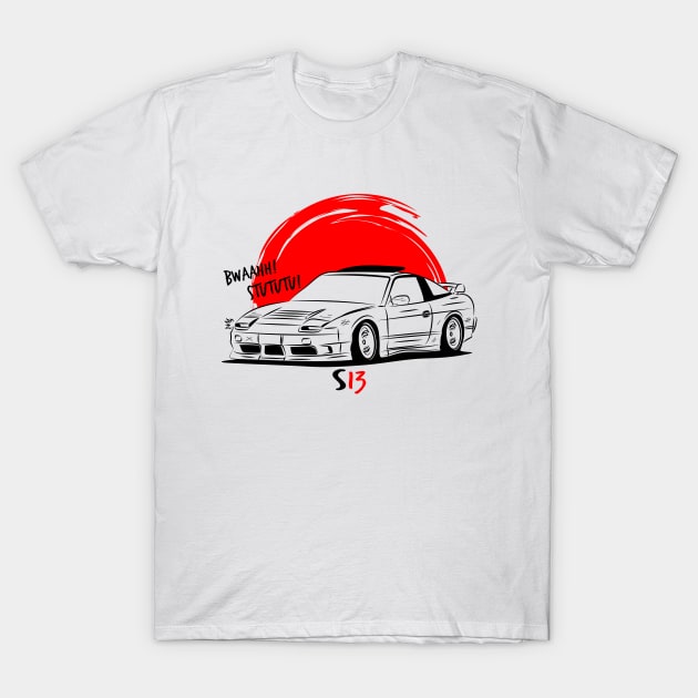 S13 Draw T-Shirt by GoldenTuners